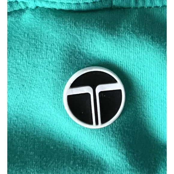 Trina Turk Recreation Women's Athleisure Jacket Teal Aqua Blue Cutouts Size M - Picture 8 of 8